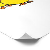 イースターおもしろいバニーチョコレートエッグ ポスター (角)