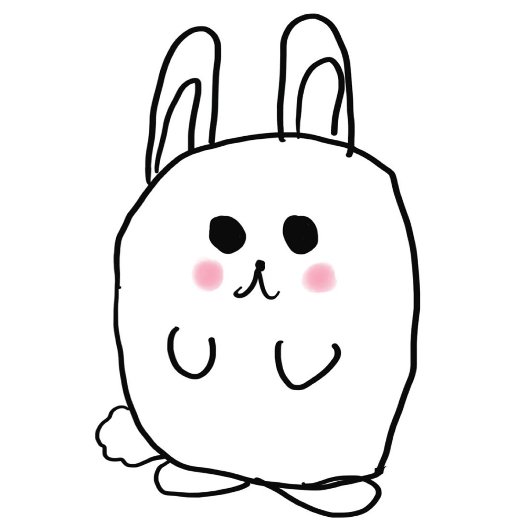 イースターおもしろいバニー漫画パープルホワイトピンクかわいい ペーパープレート