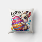 イースターおもしろいバニー クッション (裏面)