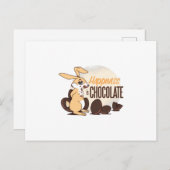 イースターおもしろいバニー ポストカード (正面/裏面)