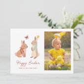 イースターおもしろいブンニー「ハッピーイースター」の写真 シーズンカード (スタンド正面)