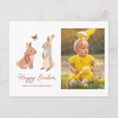 イースターおもしろいブンニー「ハッピーイースター」の写真 シーズンポストカード (正面)