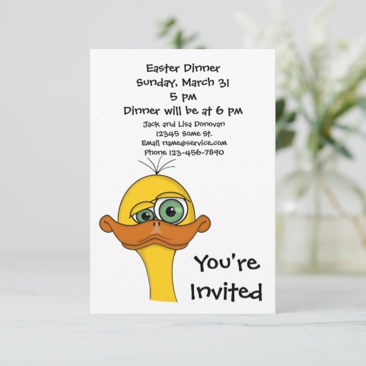 イースターおもしろいマンガダック 招待状 (スタンド正面)