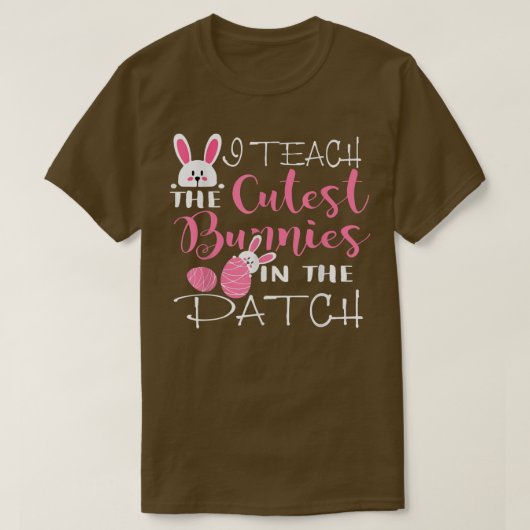 イースターおもしろい先生幼稚園スクールキュスト部 Tシャツ (デザイン正面)