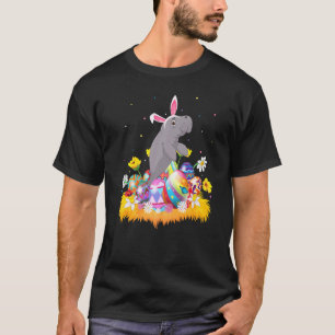 イースターおもしろい卵かわいいマナティー復活祭の日曜日 Tシャツ