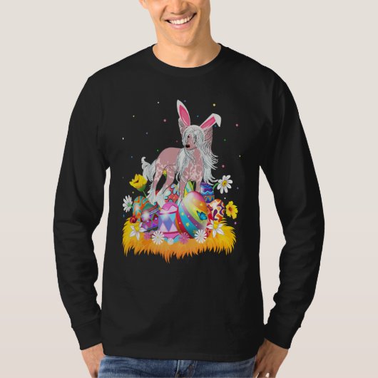 イースターおもしろい卵ク中国のレストドッグイースターサンダ Tシャツ (正面)