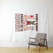 イースターおもしろい・イエス、すべてのバニーは彼が復活したことを知っている タペストリー (インサイチュ(横))