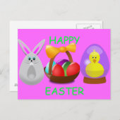 イースターおもしろい シーズンポストカード (正面/裏面)
