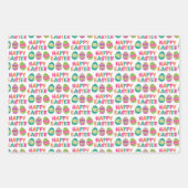 イースターおもしろい ラッピングペーパーシート (正面)