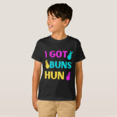 イースターおもしろい- I Buns Marshmallow得 Candy Bunnie Tシャツ (正面フル)