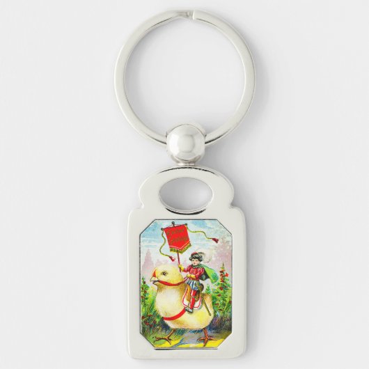 イースターお洒落グリーティング：ジャイアントシックのライダー キーホルダー (正面)