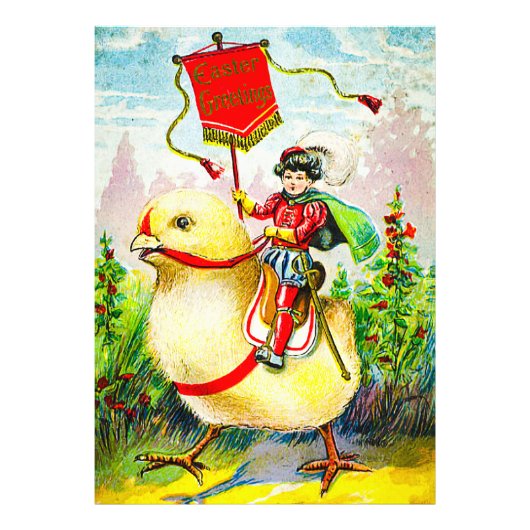 イースターお洒落グリーティング：ジャイアントシックのライダー フォトプリント            (正面)