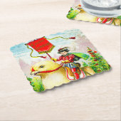 イースターお洒落グリーティング：ジャイアントシックのライダー ペーパーコースター (アングル)