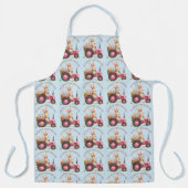 イースターお洒落バニーファームヴィンテージトラクター エプロン (正面)