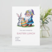 イースターお洒落卵狩り：水彩バニーとGn 招待状 (スタンド正面)