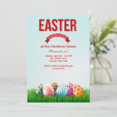 イースターお祝い招待状 招待状 (スタンド正面)