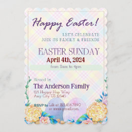 イースターお祝い招待状 招待状