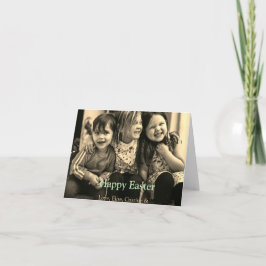 イースターお祝い追加QRフォトハッピーイースター カード