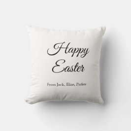 イースターお祝い追加QRフォトハッピーイースター クッション