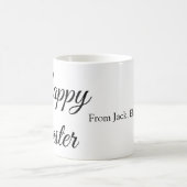 イースターお祝い追加QRフォトハッピーイースター コーヒーマグカップ (中央)