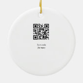 イースターお祝い追加QRフォトハッピーイースター セラミックオーナメント (裏面)