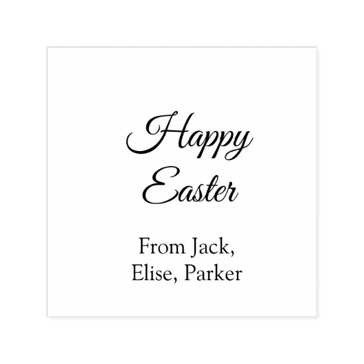 イースターお祝い追加QRフォトハッピーイースター セルフインキングスタンプ (デザイン)