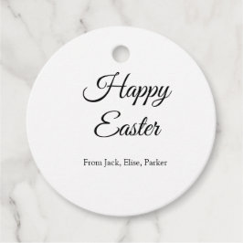 イースターお祝い追加QRフォトハッピーイースター フェイバータグ