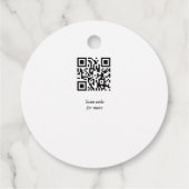 イースターお祝い追加QRフォトハッピーイースター フェイバータグ (裏面)