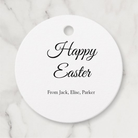 イースターお祝い追加QRフォトハッピーイースター フェイバータグ (正面)