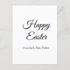 イースターお祝い追加QRフォトハッピーイースター ポストカード