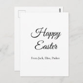 イースターお祝い追加QRフォトハッピーイースター ポストカード (正面/裏面)