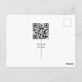 イースターお祝い追加QRフォトハッピーイースター ポストカード (裏面)