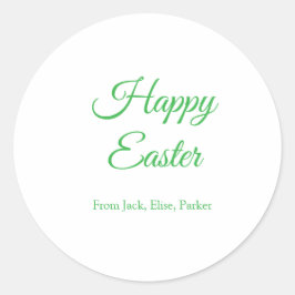 イースターお祝い追加QRフォトハッピーイースター ラウンドシール