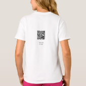 イースターお祝い追加QRフォトハッピーイースター Tシャツ (裏面)