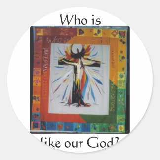 イースターお祝い ラウンドシール