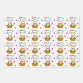 イースターお祝い ラッピングペーパーシート (正面)