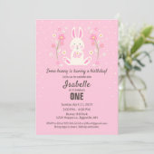 イースターお誕生日会のご招待（1歳児向け） 招待状 (スタンド正面)