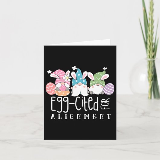 イースターかわいい格言カイロプラクター卵の引用のためのAlig カード (正面)