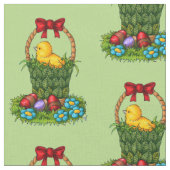 イースターかわいい鶏 ファブリック (クローズアップ)