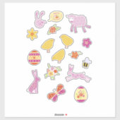 イースターかわいい シール (シート)