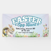 イースターかわいらしエッグ狩り屋外 横断幕 (横)