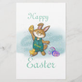 イースターかわいらしバニーからのブルーレター (裏面)