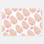 イースターかわいらしバニーと卵 ラッピングペーパーシート (正面)