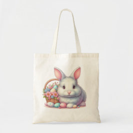イースターかわいらしバニーパステル トートバッグ