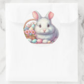 イースターかわいらしバニーパステル ラウンドシール (バッグ)