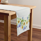 イースターかわいらしフラワー ショートテーブルランナー (インサイチュ)