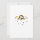 イースターかわいらしブランチ 招待状 (裏面)