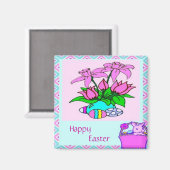 イースターかわいらしマグネット マグネット (正面/裏面)