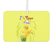 イースターが大好き カーエアーフレッシュナー (正面)