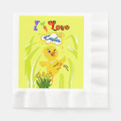 イースターが大好き 縁ありランチョンナプキン (正面)